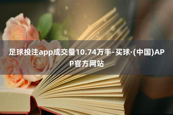 足球投注app成交量10.74万手-买球·(中国)APP官方网站