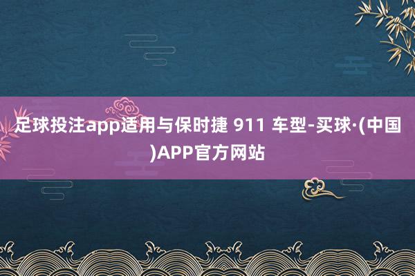 足球投注app适用与保时捷 911 车型-买球·(中国)APP官方网站