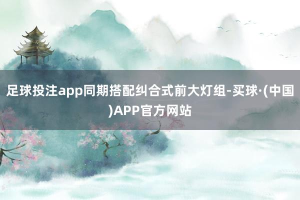 足球投注app同期搭配纠合式前大灯组-买球·(中国)APP官方网站