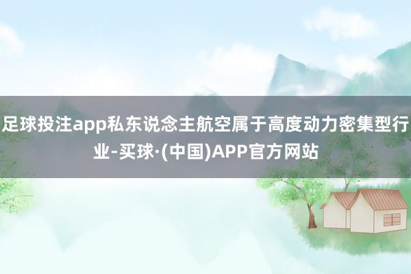 足球投注app私东说念主航空属于高度动力密集型行业-买球·(中国)APP官方网站