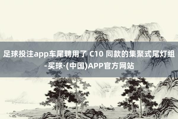 足球投注app车尾聘用了 C10 同款的集聚式尾灯组-买球·(中国)APP官方网站