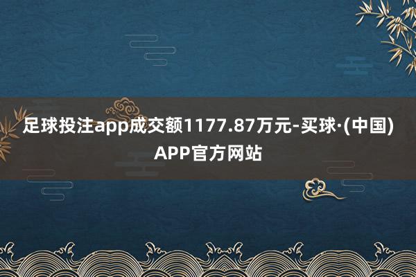 足球投注app成交额1177.87万元-买球·(中国)APP官方网站