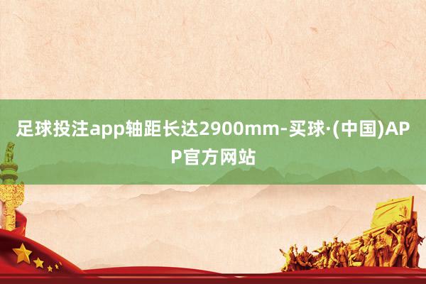 足球投注app轴距长达2900mm-买球·(中国)APP官方网站
